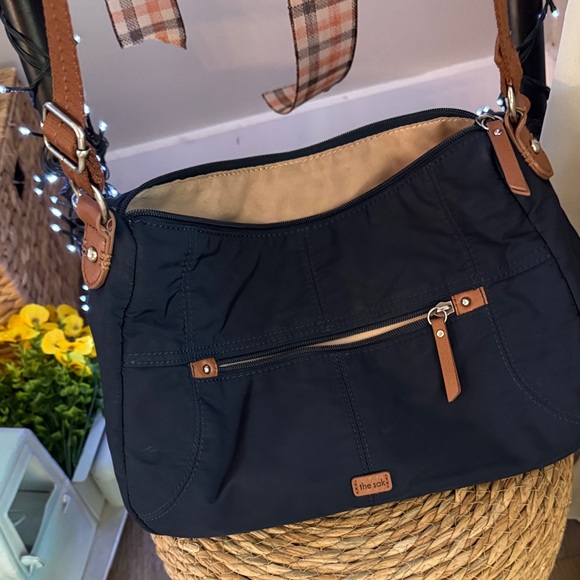The Sak Navy and Tan Shoulder Bag - Picture 1 of 4